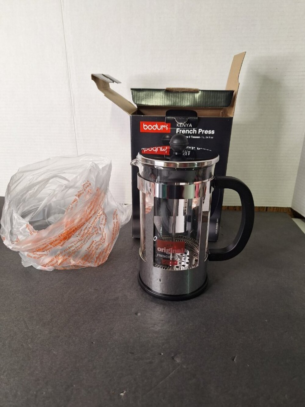 Bodum Kenya French Press 8 Cup Coffee Maker, 34 Fl oz